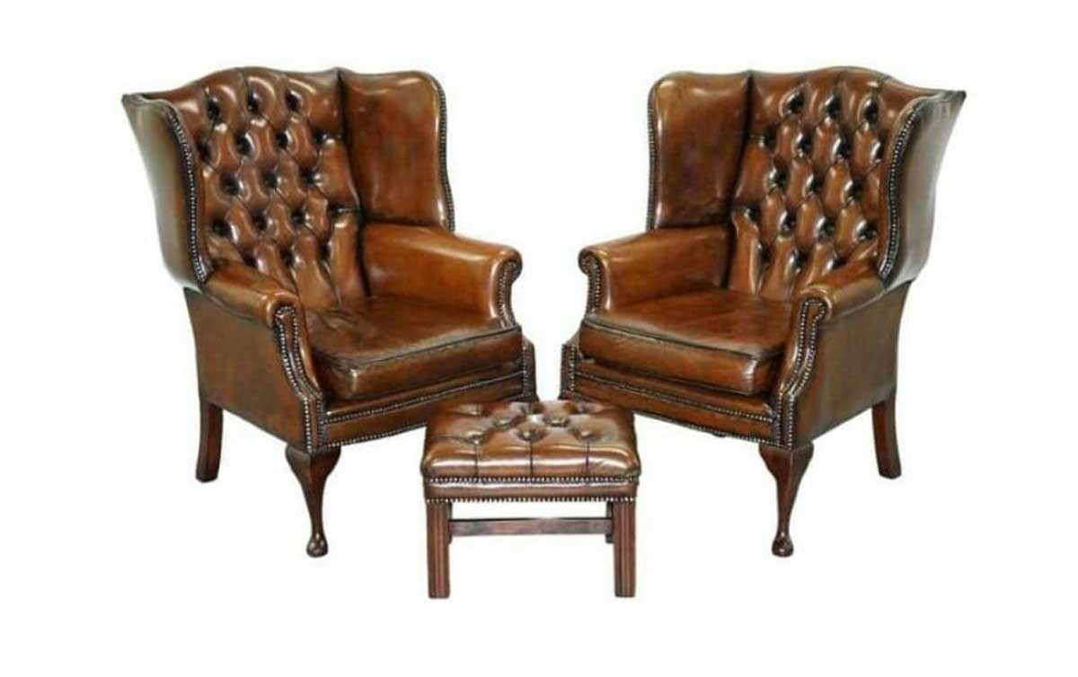 Leather-Doctor-Brown-Leather-Wingback-chairs